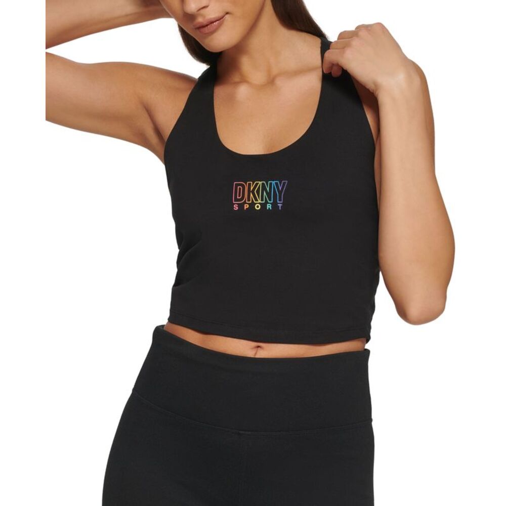 DKNY Sport Womens Pride Logo Racerback Tank Top
